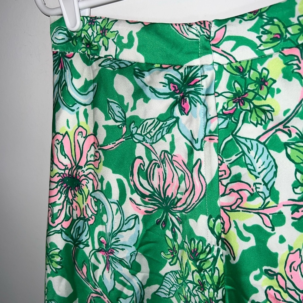 Lilly Pulitzer Rennox Midi Skirt Spearmint Blossom Views size 6 - Picture 12 of 16